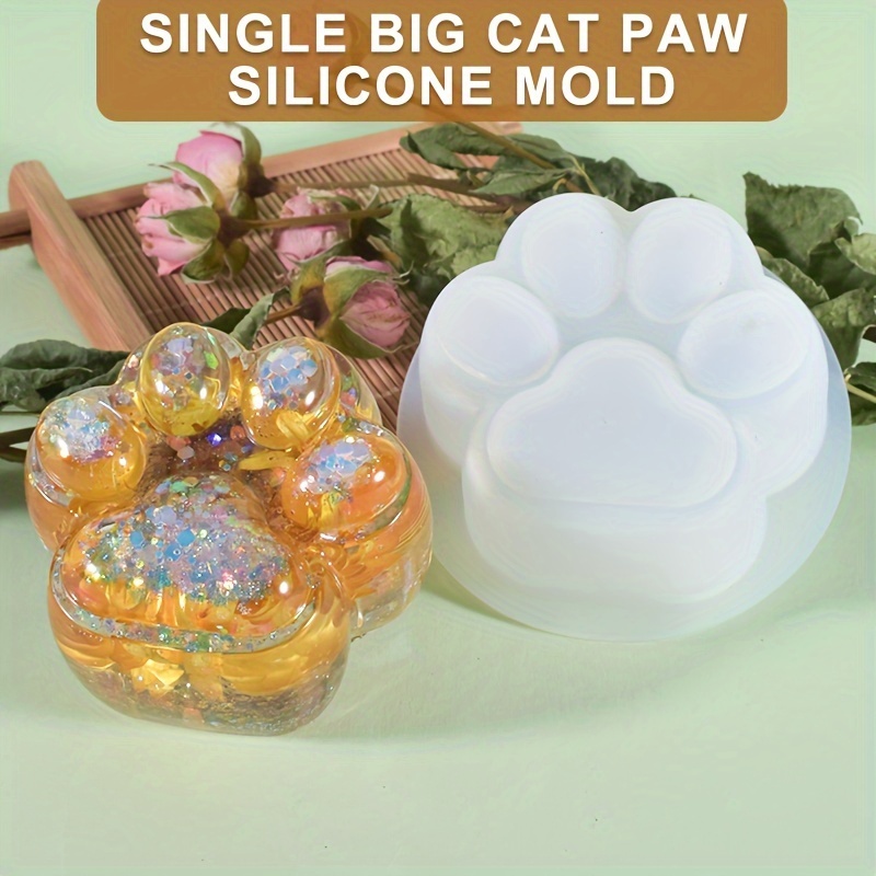 Cat Claw Bark - 1 Büyük Kedi Paw Silikon Kalıp,